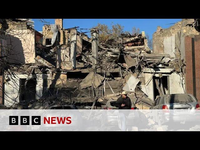 Russia and Ukraine trade missile and drone strikes | BBC News