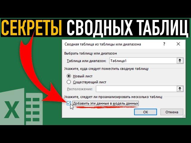 Создание сводной таблицы по данным с разных листов  Модель данных в Excel