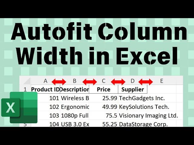 How to Autofit Column Width in Excel (QUICK SHORTCUTS)