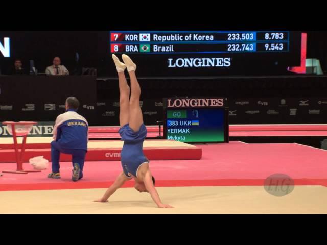 GUNNARSSON Jon (ISL) - 2015 Artistic Worlds - Qualifications Floor Exercise