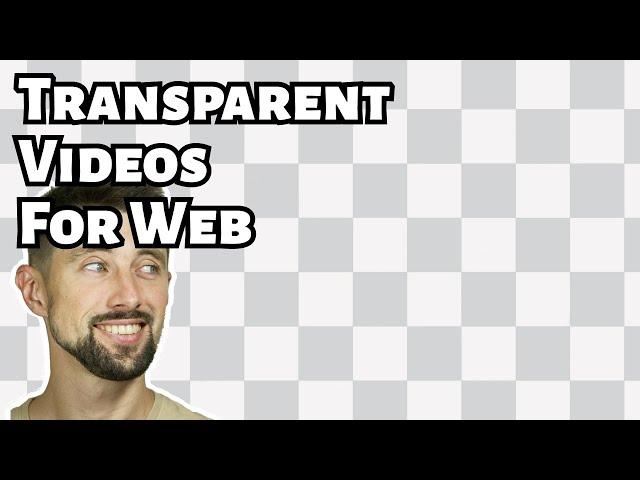 Transparent videos for web