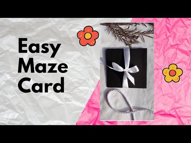 Maze Card Tutorial ।  Card for scrapbook । DIY