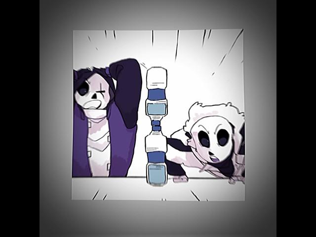 Cross Sans' Bottle Flip | Undertale AU Edit #shorts