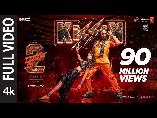 KISSIK (Full Video) Hindi: ALLU ARJUN, SREELEELA | PUSHPA 2 THE RULE | SUKUMAR | SREELEELA | DSP