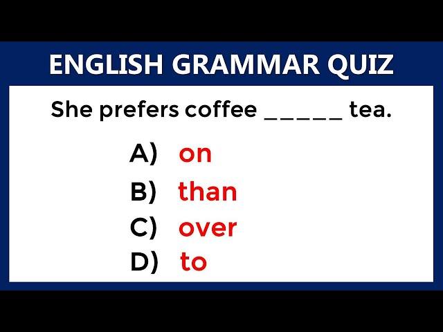 Mixed English Grammar: Can You Pass This Test? #challenge 85