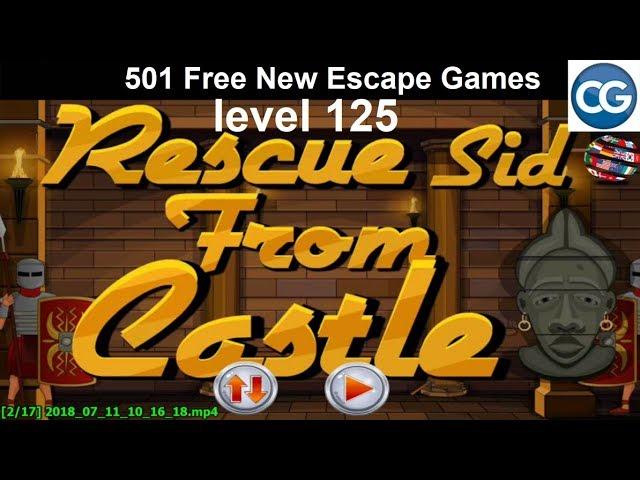 [Walkthrough] 501 Free New Escape Games level 125 - Rescue sid from castle - Complete Game