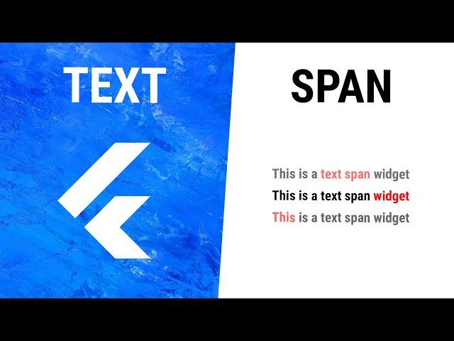 Flutter TextSpan Widget