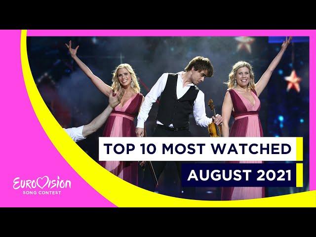 TOP 10: Most watched in August 2021 - Eurovision Song Contest