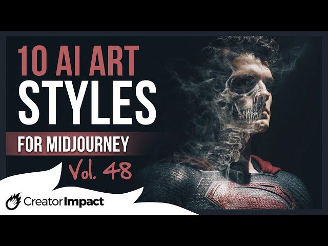 10 DARK & FUN Midjourney Prompts Styles & Phrases: Vol 48
