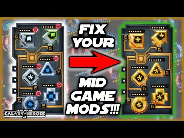 How to Turn Your MID-GAME Mods Into END-GAME Mods!!!  SWGOH