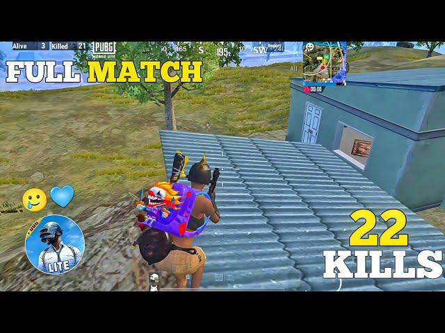 22 KILLS  SOLO VS SQUAD FULL GAMEPLAY- PUBG MOBILE LITE