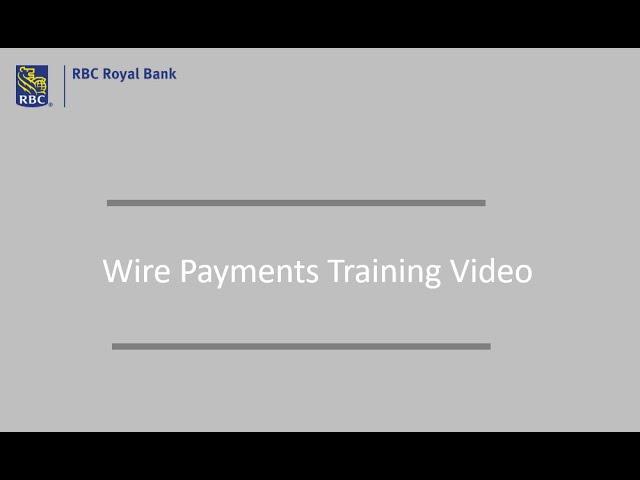 Wire Payments