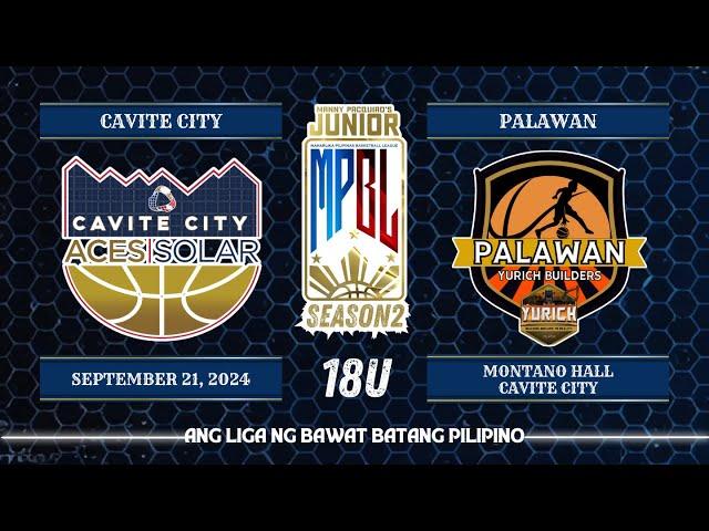 Junior MPBL Season 2 | Cavite City Aces Solar vs Palawan Yurich Builders | 18U