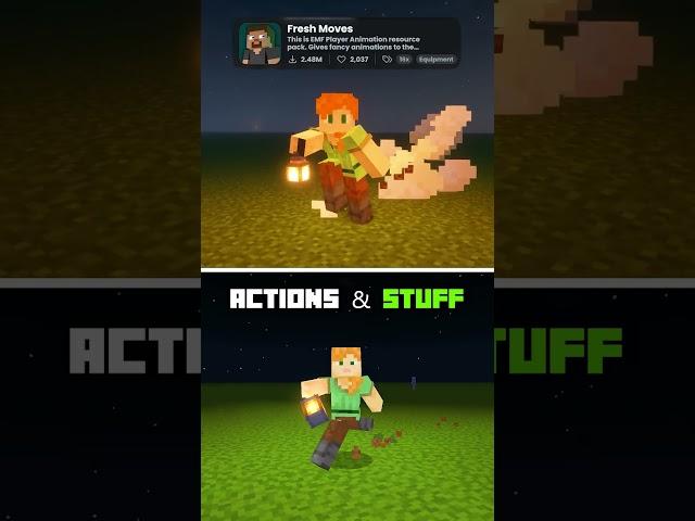 Minecraft Animations: Actions & Stuff 1.4 (Bedrock) vs Fresh Animations (Java)