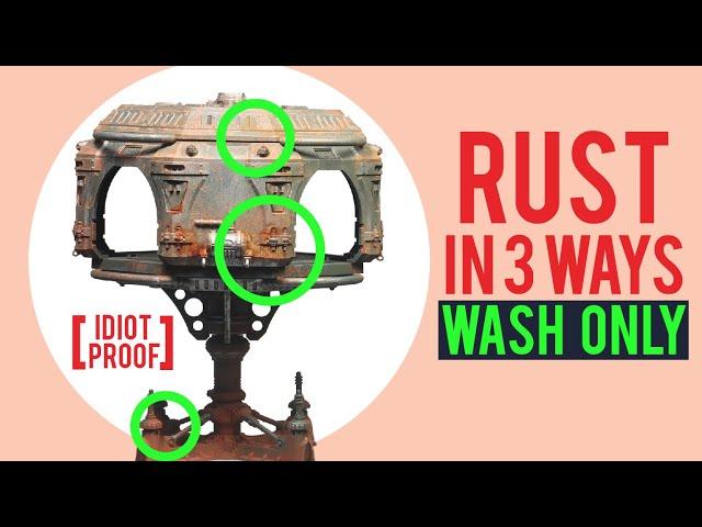 Painting 3 Types of Rust - Necromunda Ash Wastes Terrain