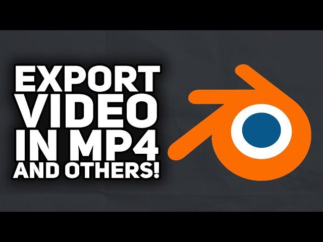 How To Export Video in Blender (MP4, WAV & MORE...) | 2023 Easy