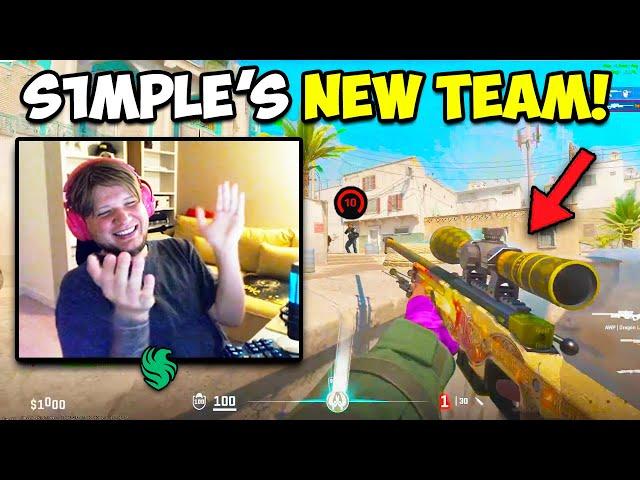 S1MPLE PLAYS FACEIT WITH HIS NEW TEAM! CS2 Twitch Clips