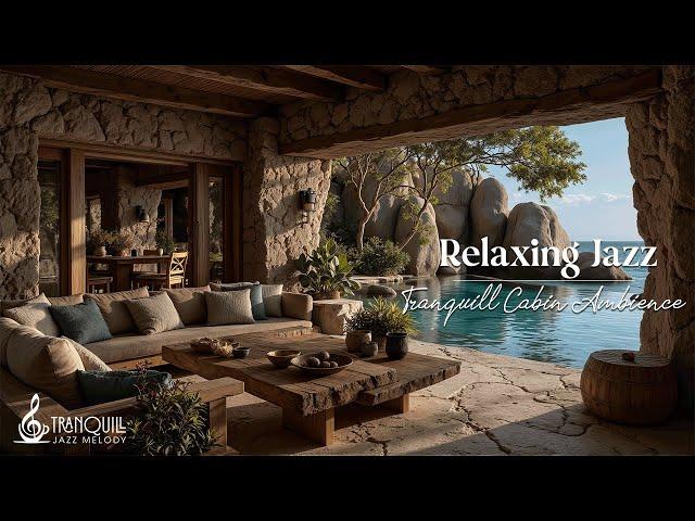 Tranquill Jazz In Forest Living Room By Riverside | Gentle Jazz Music For Relaxation & Stress Rel...