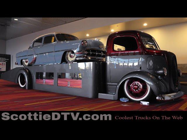 1941 COE Car Hauler with a Car in place The SEMA Show 2019