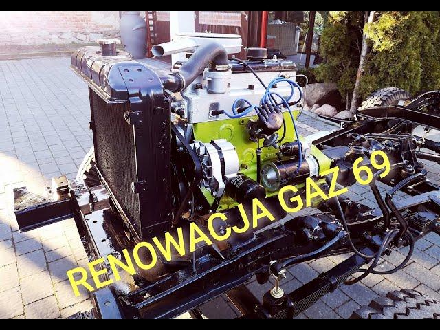 GAZ 69 RESTORATION | RENOWACJA | CZ.3 SKŁADAMY RAME I ODPALAMY SILNIK