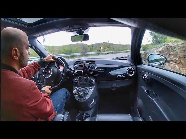 Fiat 500 Turbo Tyre Test Aplus A609 UP/Downhill