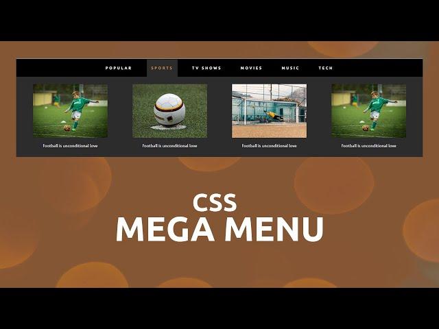 How to create the Mega Menu Using HTML and CSS | Mega DropDown Menu