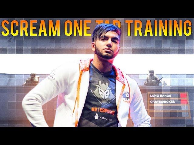 CS:GO | SCREAM AIM WORKOUT ON AIM_BOTZ + CFG 2017