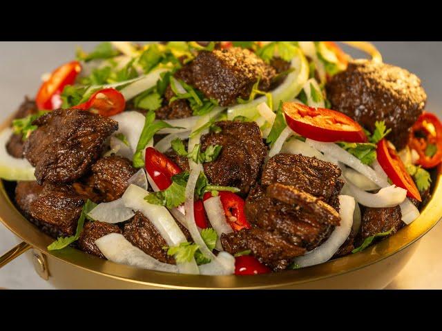 Говядина тушеная по-грузински. Beef Stewed the Georgian Way