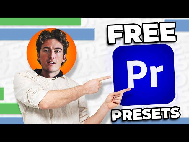 How To Get 5 Free Premiere Pro Presets by Finzar