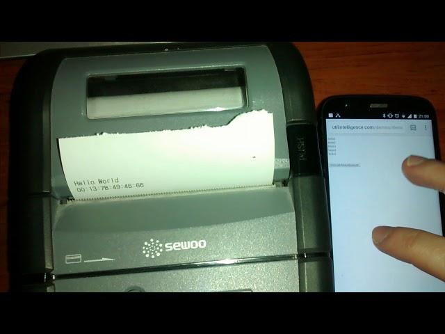 Printer Bluetooth Print WebPage