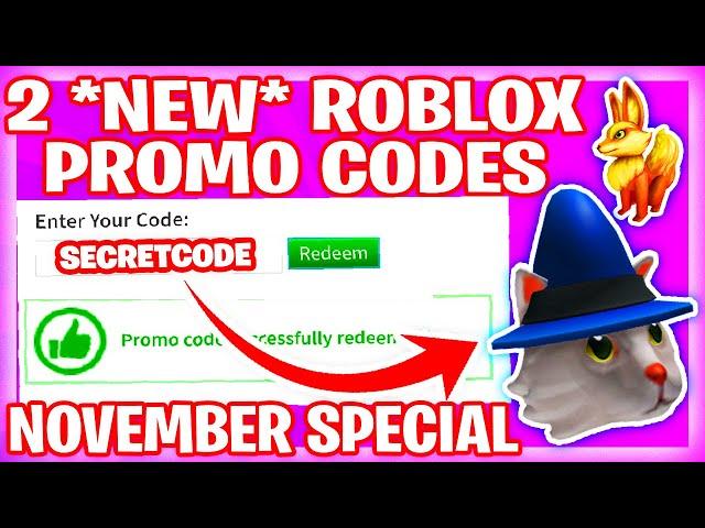 *2 BRAND* All New Roblox Promo Codes November 2020 - New Roblox Promo Codes 2020 (NOVEMBER) Rustsum