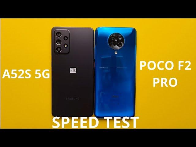 Samsung A52S 5G vs Xiaomi Poco F2 Pro Speed Test