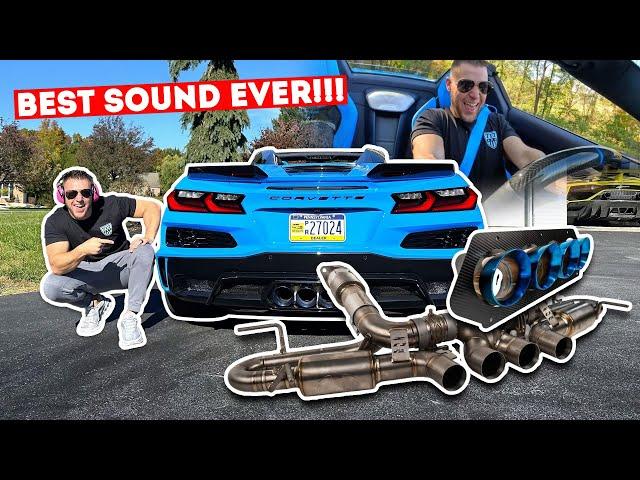 What a $15,000 Titanium Race Exhaust Does to a New C8 Z06!!! *PUTS FERRARI TO SHAME*