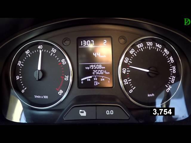 Skoda Rapid 1.6 MPI Acceleration 0-100 km/h