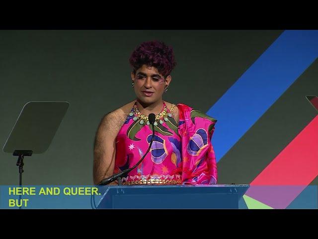 "What We Are is Free" Alok Vaid-Menon at the New York LGBT Center Dinner