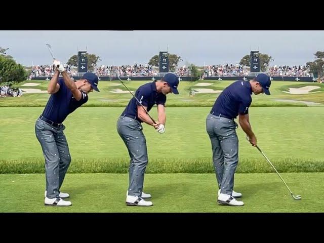 BILLY HORSCHEL GOLF SWING 2022 - IRON & DRIVER - SLOW MOTION