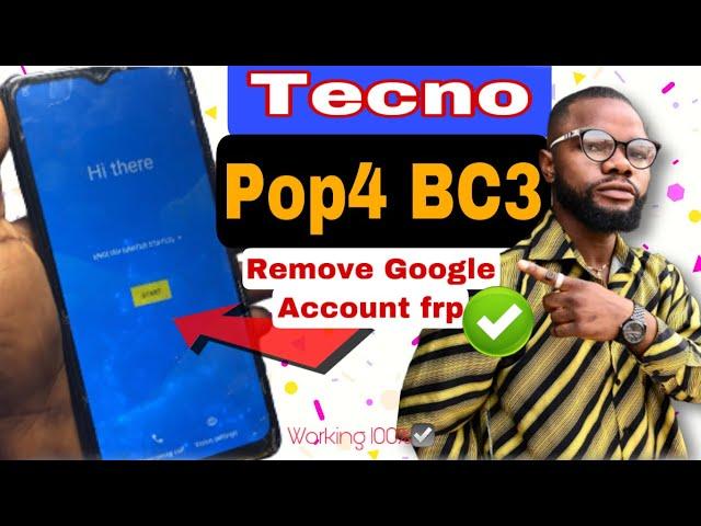 Tecno pop 4 BC2, BC3 Frp Bypass , Bypass Google Account on Tecno pop 4, Frp unlock Tecno || NO PC 