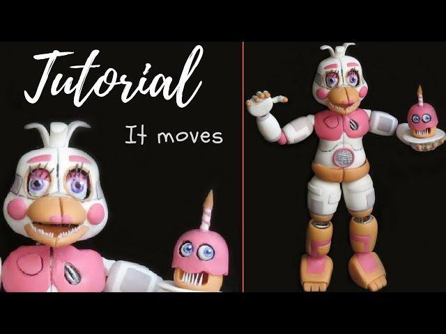 FUNTIME CHICA FNAF 6 (Freddy Fazbear's Pizzeria Simulator) Tutorial  Polymer clay cold porcelain