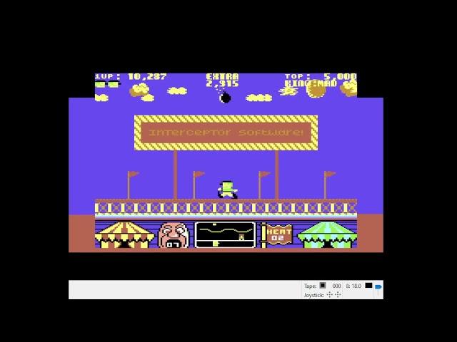 Commodore 64, Emulated, Wild Ride, 18171 points