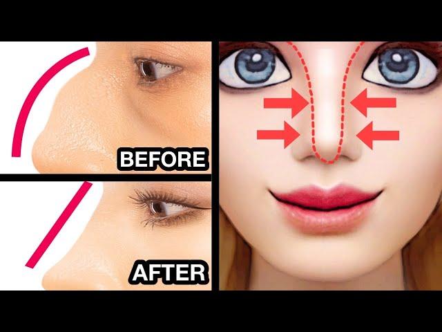 5MINS SLIM STRAIGHT NOSE MASSAGE | Get Sharp Nose, Hooked Nose Reduction, Remove Nose Hump