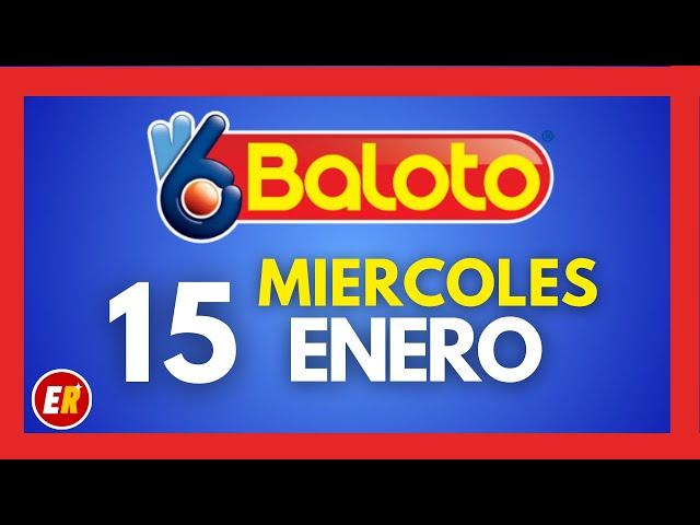 Resultado BALOTO REVANCHA del MIERCOLES 15 de enero 2025