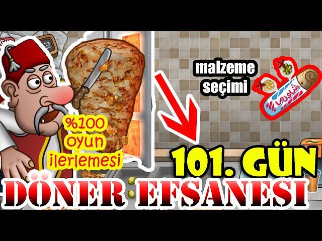 Döner Efsanesi 101. Gün - Dükkandaki Her Şeyi Tamamladık! %100 Oyun İlerlemesi - Shawarma Legend