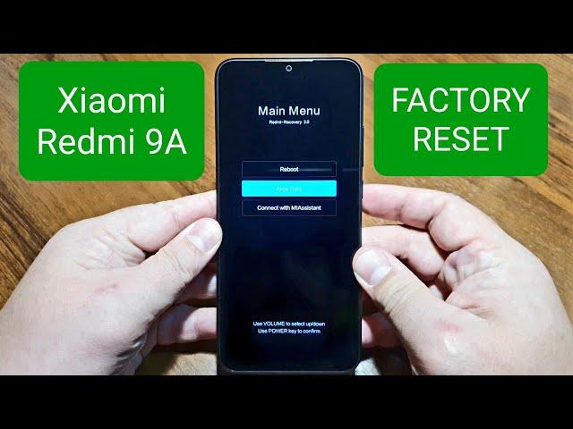 XIAOMI REDMI 9A M2006C3LG factory reset / сброс до заводских настроек