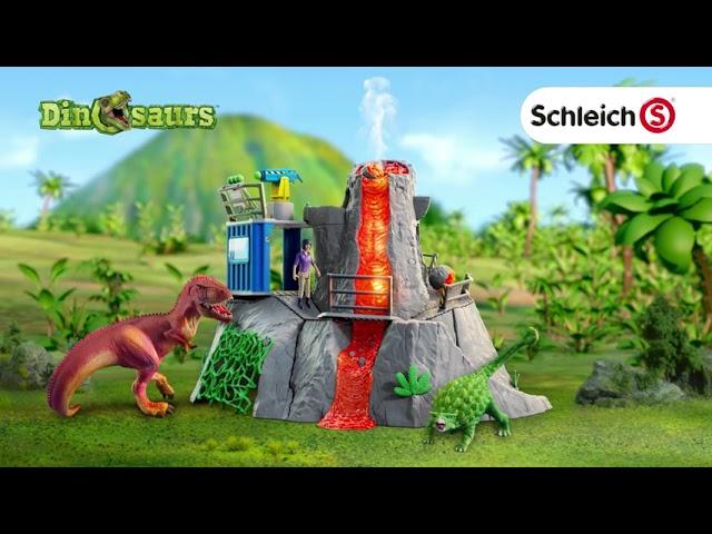 Schleich Dinosaurs Volcano Expedition Base Camp 42564- Smyths Toys