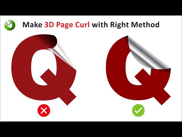 How to Make 3D Page Curl Effect in Coreldraw - Coreldraw Tips and Tricks