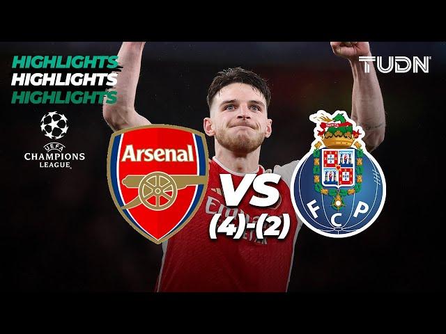 HIGHLIGHTS | Arsenal (4)vs(2)Porto | UEFA Champions League 2023/24 - 8vos | TUDN