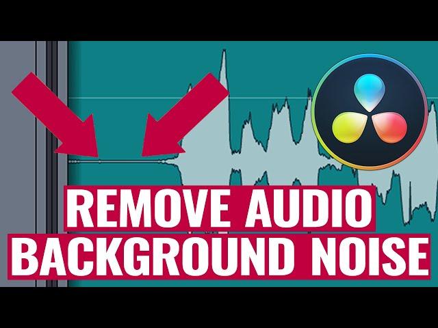 How to Remove Audio Background Noise in DaVinci Resolve: NOISE REDUCTION