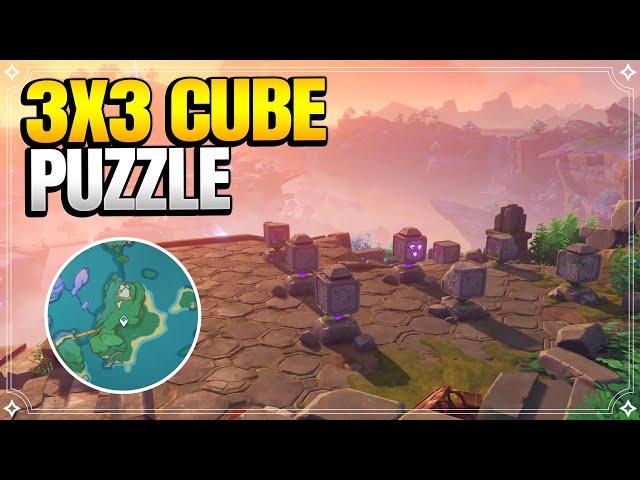 Watatsumi Island 3x3 Cube Puzzle | World Quests and Puzzles |【Genshin Impact】