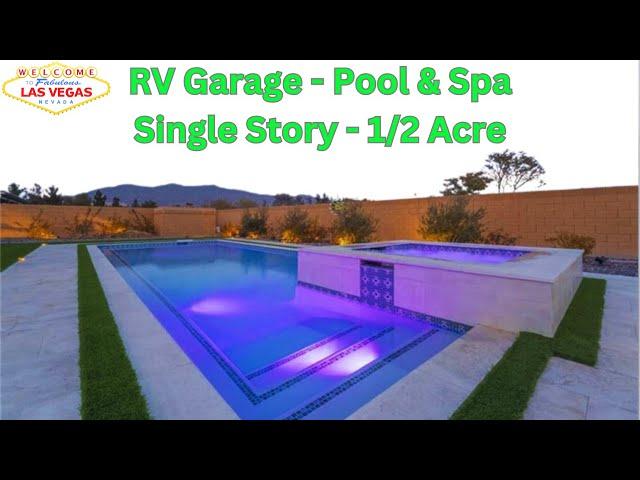 RV Garage - Pool - 1/2 acre - GREAT single story home for sale Las Vegas