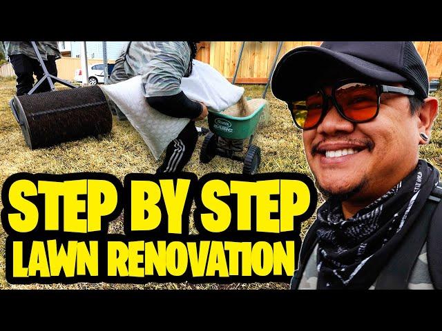 Best Lawn Renovation Method 100% SUCCESS RATE! ~ Skip the rest this process works! SPRING OR FALL!